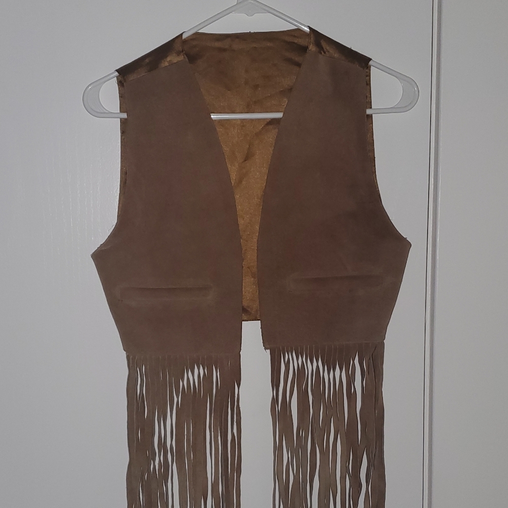 Leather Fringe Vest